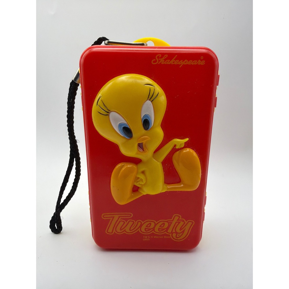 Vintage Shakespeare Looney Tunes Tweety Bird Tackle Box Red Yellow LTTWEETYBOX